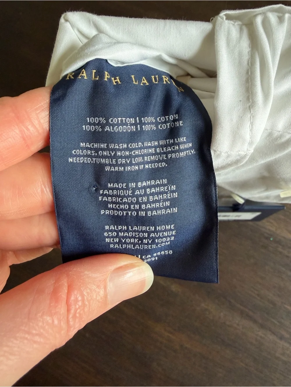 Ralph Lauren Home Organic Cotton Percale Palmer Flat Sheet Queen Size Sand Dune